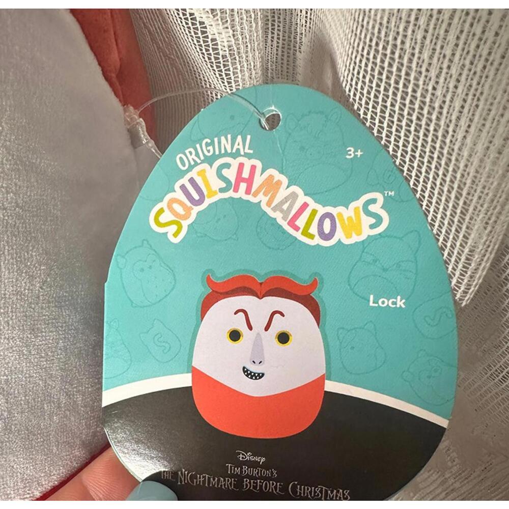 Squishmallows Disney Nightmare Before Christmas Lock – 8" Plush (NWT) - Picture 2 of 2